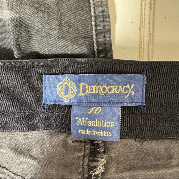 Democracy Ab Solution‎ Camo Skinny Jeans Women's Size 10 Gray Mid Rise Stretch - Picture 9 of 12